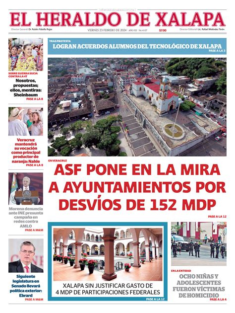 El Heraldo De Xalapa De Febrero De By Poza Acme Issuu