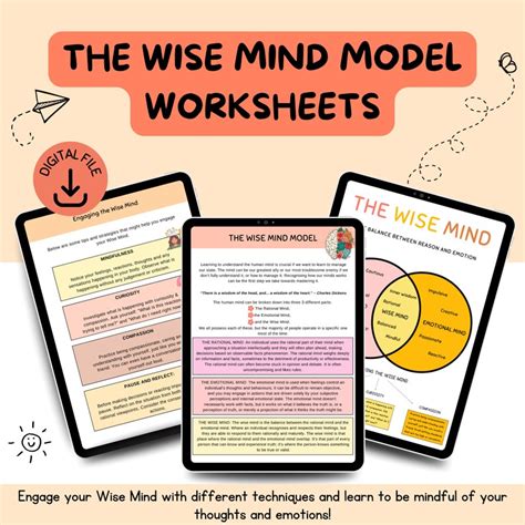 Dbt Wise Mind Worksheets Dbt Worksheets Therapy Worksheets Dbt