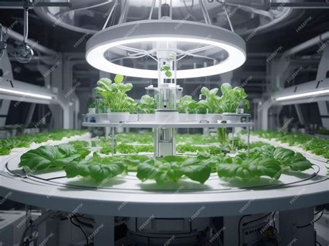 Premium Ai Image Organic Vegetable Farm Hydroponic Vegetable Plant