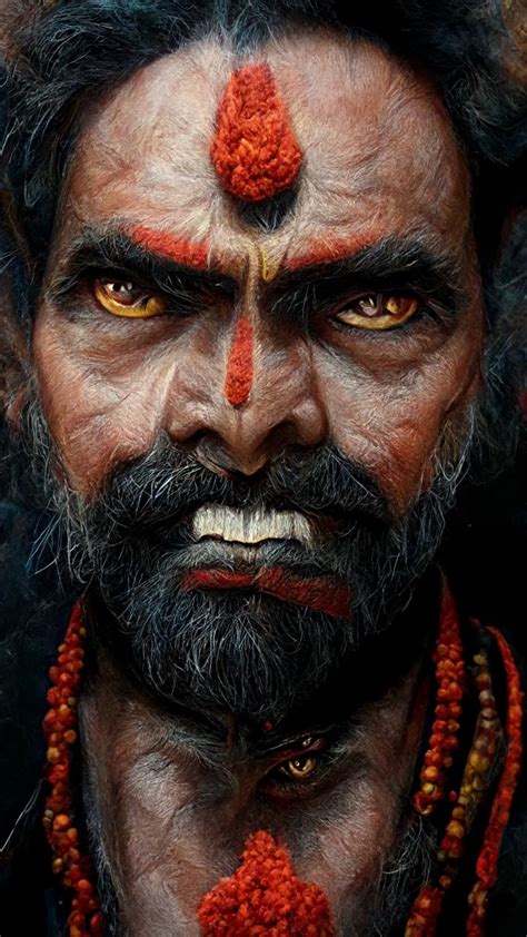 #india #tattoo #tattooideas #tattooart #aghori #angry #portrait Lee ...