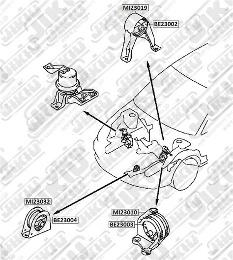 INSULATOR ENGINE MOUNTING JIKIU MI23032