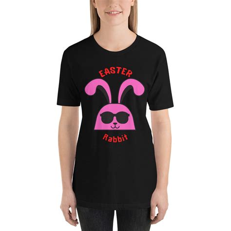 Easter T Shirt Rabbit Unisex Short Sleeve T Shirt Etsy