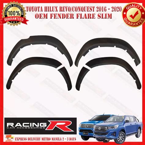 Toyota Hilux Revo Conquest 2016 To 2020 G Variant Fender Flares Wide