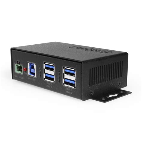 CG Labs 4 Port USB 3 2 Gen 1 Hub W ESD Surge Protection Port Status