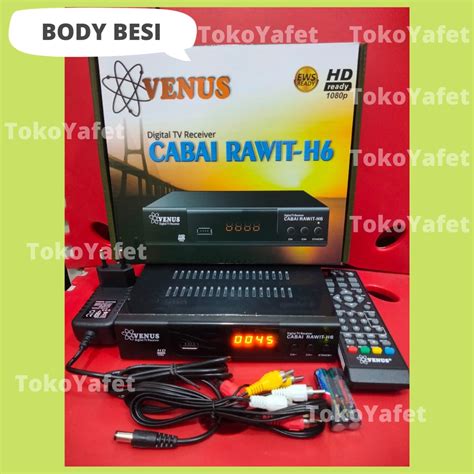 Jual Set Top Box TV Digital STB DVB T2 VENUS Cabai Rawit Tipe H6 MODEL