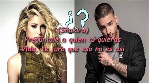 Chantaje Shakira Ft Maluma Letra Youtube