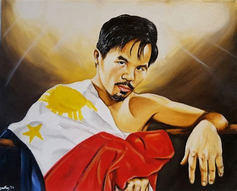 manny pacquiao Painting by Michael Edquiban | Saatchi Art