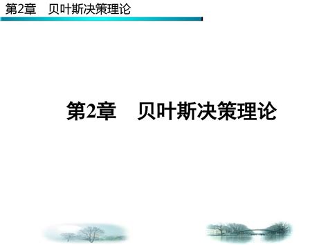 第二章 贝叶斯决策理论—第三次课word文档在线阅读与下载无忧文档