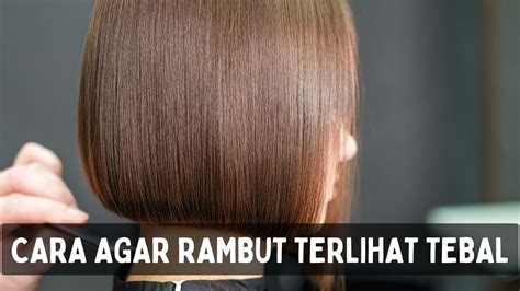 Gaya Rambut Untuk Wanita Berambut Tipis Agar Terlihat Tebal Youtube