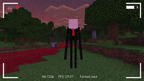 I Found The Slenderman In Minecraft Pocket Edition Blood Evening Map