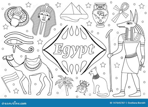 Ancient Egypt Map Coloring Pages