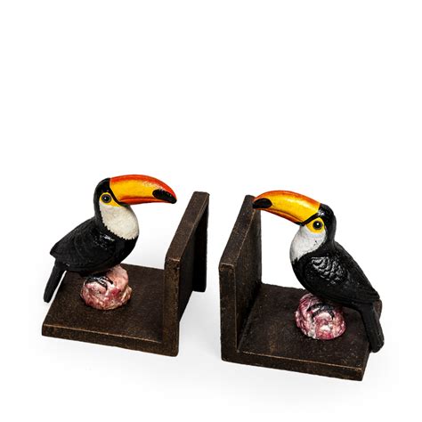 Cast Iron Toucan Bookends Just Like Wendys