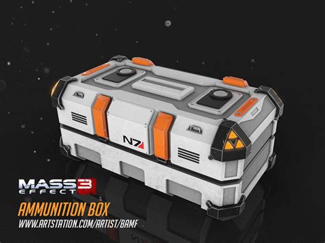 Artstation Mass Effect Ammunition Box Concept Alexander Smirnov Ammo Box Mass Effect