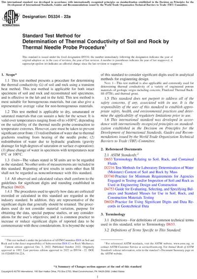 Astm D A Standard Test Method For Determination Of Thermal