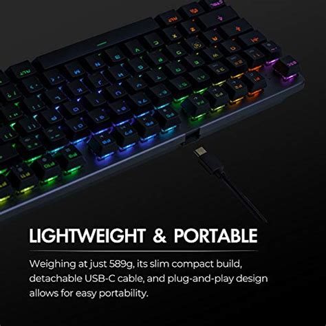 Tecware Phantom L Low Profile Mechanical Keyboard Rgb Led Outemu Red