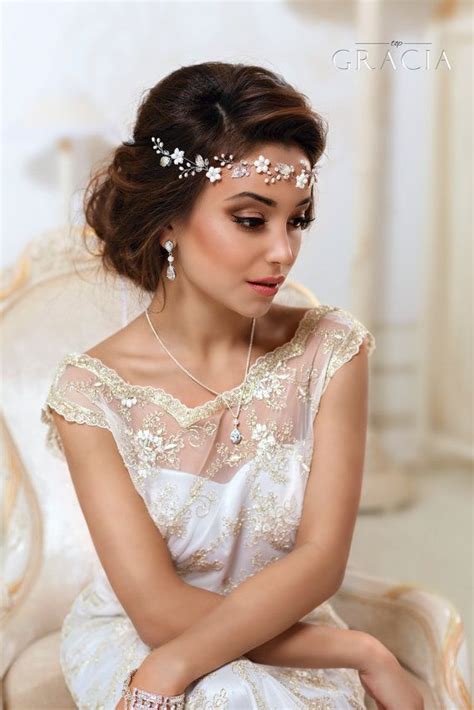 Bridal Flower Crown Bridal Hair Vine White Flower Crown Leaf Hair Vine