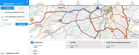 Top 30 imagen calculer un itinéraire viamichelin fr thptnganamst edu vn