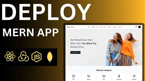 How To Deploy Mern Stack App Deploy Mern Stack E Commerce App Youtube