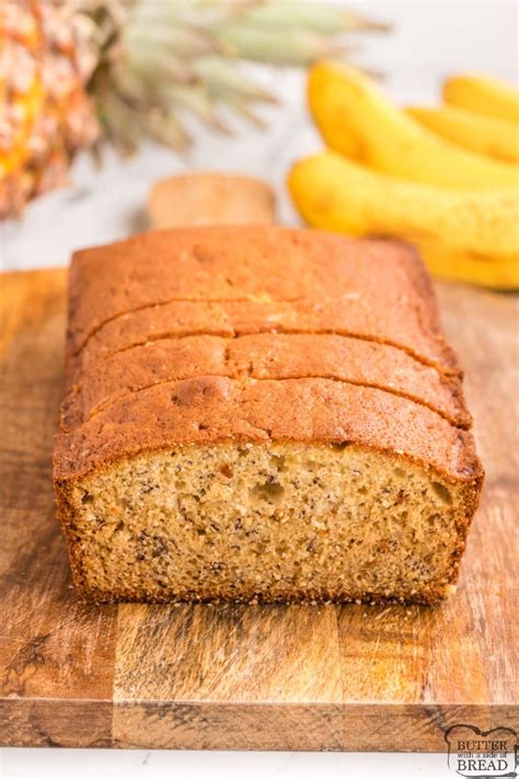 Pineapple Banana Bread Butter With A Side Of Bread