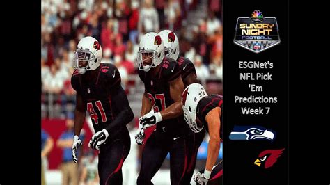 Esgnet S Nfl Pick Em Madden 17 Week 7 Seattle Seahawks Vs Arizona Cardinals Snf Youtube