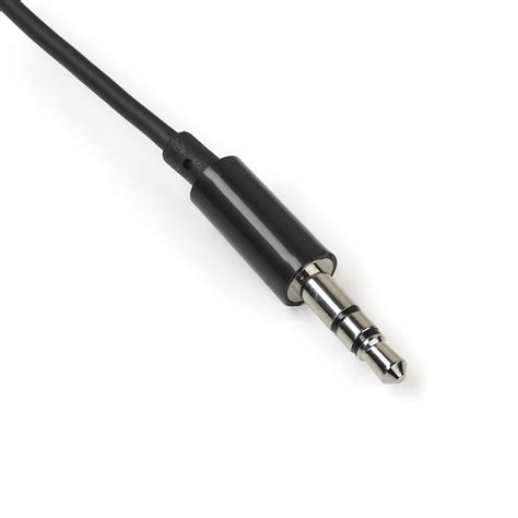 Startech Muy1mffadp Black Slim Mini Jack Headphone Splitter Cable Adapter