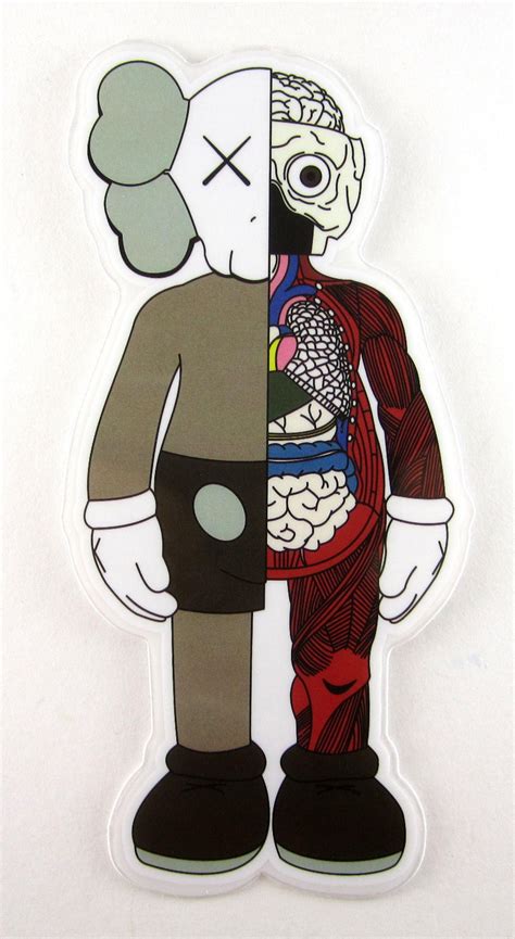 Dissected Companion Sticker Art By Kaws Original Fake Kaws Painting