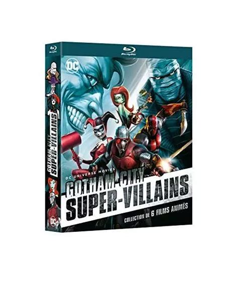 Coffret Gotham Supervillains Films Anim S Blu Ray Fr Import