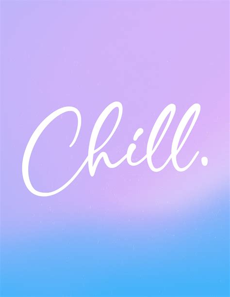 Printable Wall Art Chill Print Download Printable Decor Etsy Uk