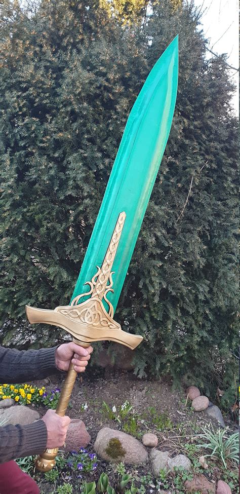 Moonstone Crystal Greatsword Cosplay Etsy