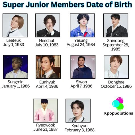 How Old Are Super Junior Members? (2024 Updated) - K-pop Solutions