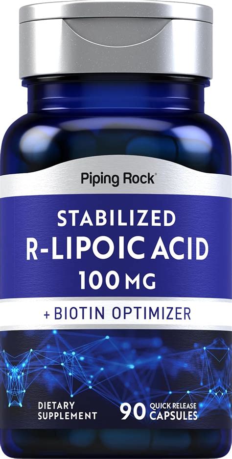 Piping Rock Stabilized R Lipoic Acid Mg Capsules R Fraction