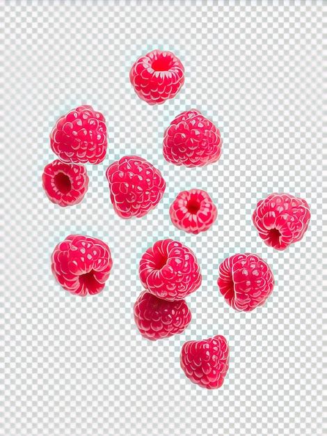 Premium PSD Raspberry Isolated On Transparent Background