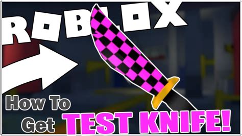 How To Get The Test Knife In Survive The Killer Code Roblox Youtube