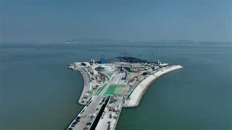 Underwater Tunnel Section Of China S New Cross Sea Link Complete Cgtn