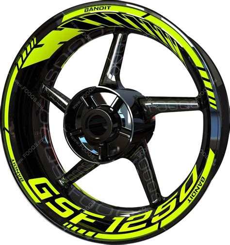 Naklejki Na Felgi Ranty F2 Suzuki GSF 1250 Bandit Fluo Fooqs