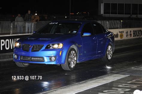 Stock 2009 Pontiac G8 Gxp 1 4 Mile Drag Racing Timeslip Specs 0 60