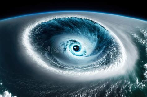 Super Typhoon Hurricane Eye Over Sea Ocean Natural Disaster , Made with ...