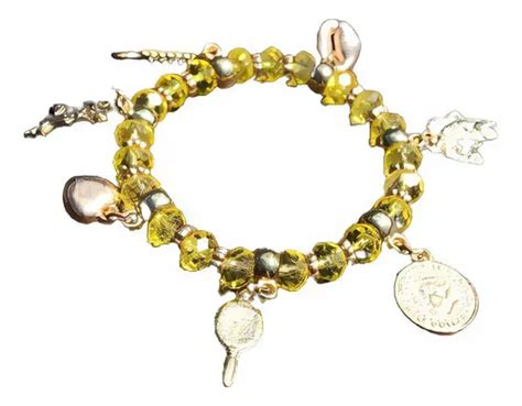 Pulseira Oxum Amarela Transp Acess Rio Umbanda Candombl