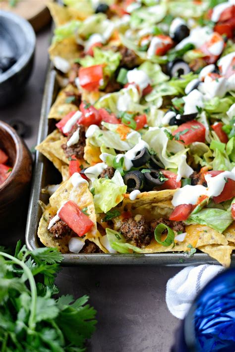 Loaded Taco Nachos - Simply Scratch