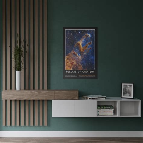 Stunning Pillars Of Creation High Quality Deep Space Poster Custom