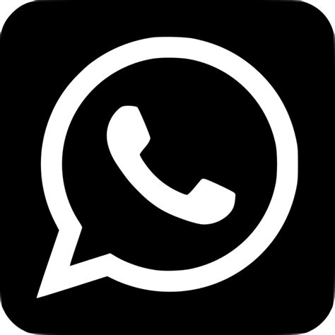 Png Whatsapp Icon Black And White Whatsapp Logo Free Download