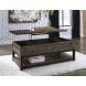 Johurst Grayish Brown Coffee Table Lift Top HomeGalleryStores