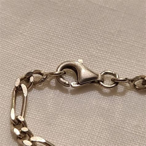 Ancien Bracelet Gourmette En Argent Massif Grs Poin On Eur