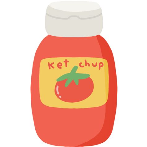 cute ketchup bottle 47834832 PNG