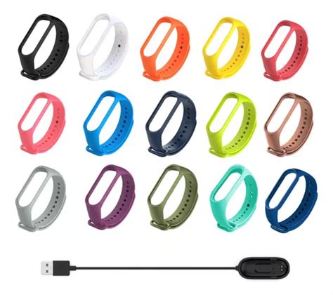 Correas Y Cable De Carga Usb Para Xiaomi Mi Band Meses Sin Inter S