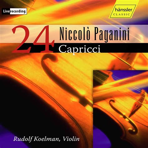 Paganini Caprices For Solo Violin Op Ms Live Rudolf