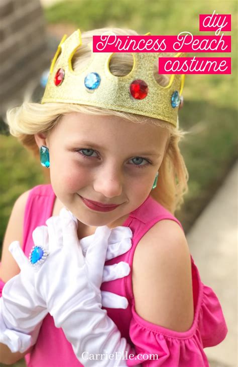 DIY Princess Peach Costume for Kids - Carrie Elle