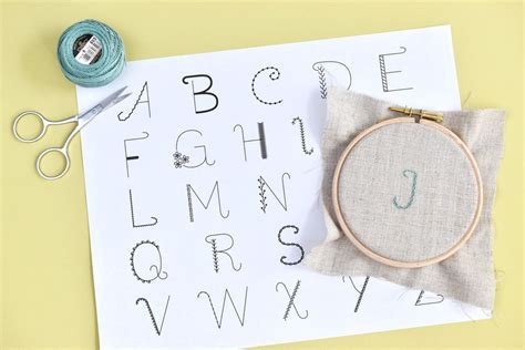 Alphabet Embroidery Pattern | Embroidery Shops