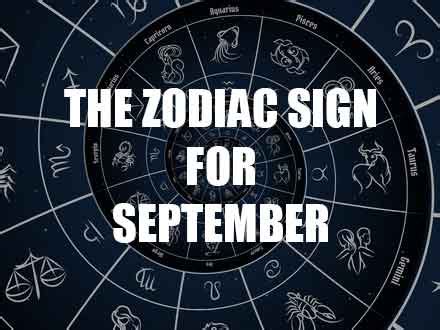 What Is The Zodiac Sign For September? | Picture The Stars