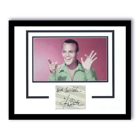 Harry Belafonte Calypso Autograph Signed Custom Framed 11x14 Display Etsy